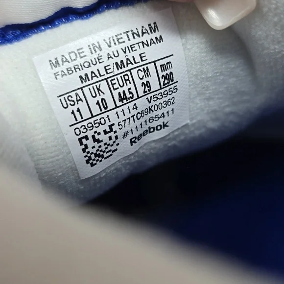 Reebok Men's Royal Glide V53955 White Leather Lace-Up Sneaker Shoes Size 11 - Picture 6 of 7